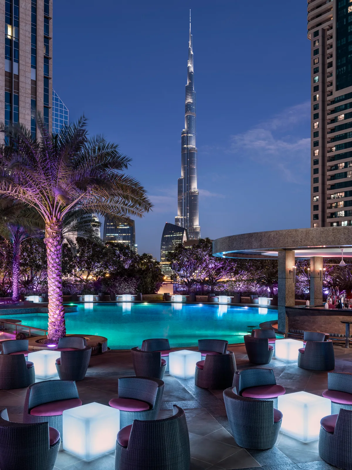 Rooftop Poolside Venue with Burj Khalifa Views, 240 sqm, brand activation, pop-up rental in دبي
