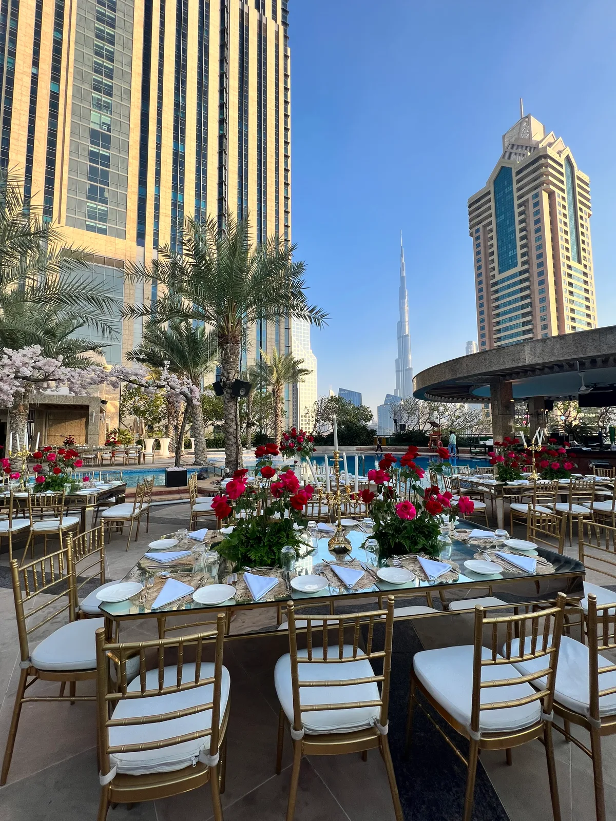 Rooftop Poolside Venue with Burj Khalifa Views, 240 sqm, brand activation, pop-up rental in دبي, second interior view