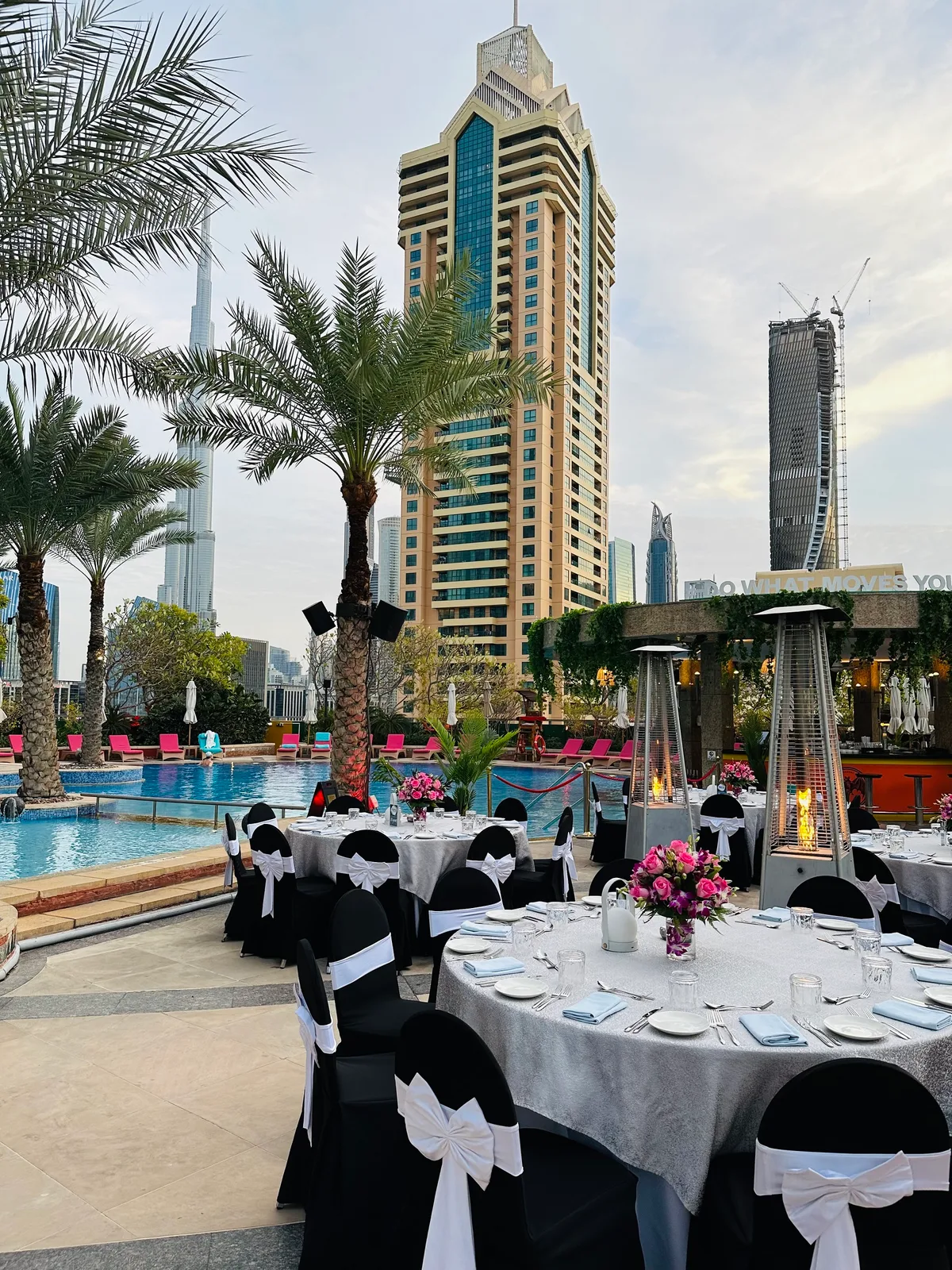 Rooftop Poolside Venue with Burj Khalifa Views, 240 sqm, brand activation, pop-up rental in دبي, third interior view