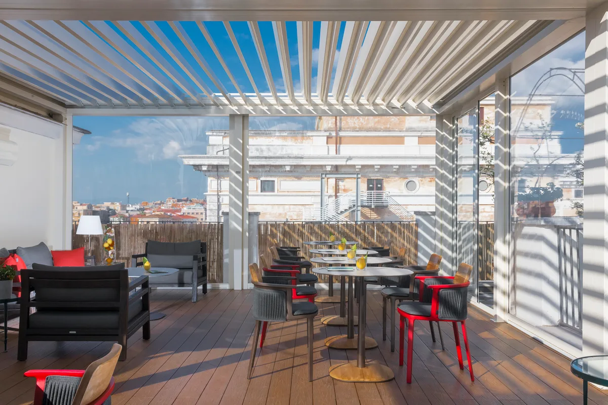 Rooftop Terrace with Stunning City Views in Rome, 160 sqm, private event, pop-up rental in Roma, interior view