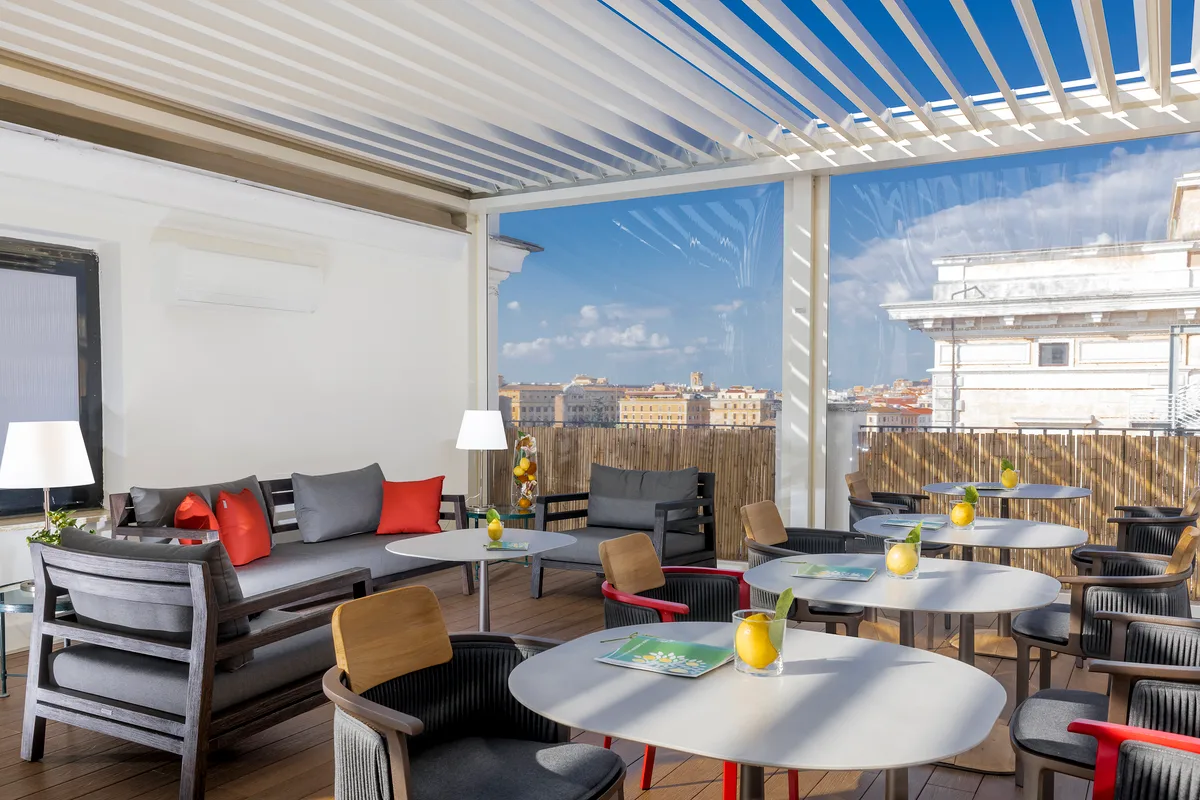 Rooftop Terrace with Stunning City Views in Rome, 160 sqm, private event, pop-up rental in Roma, second interior view