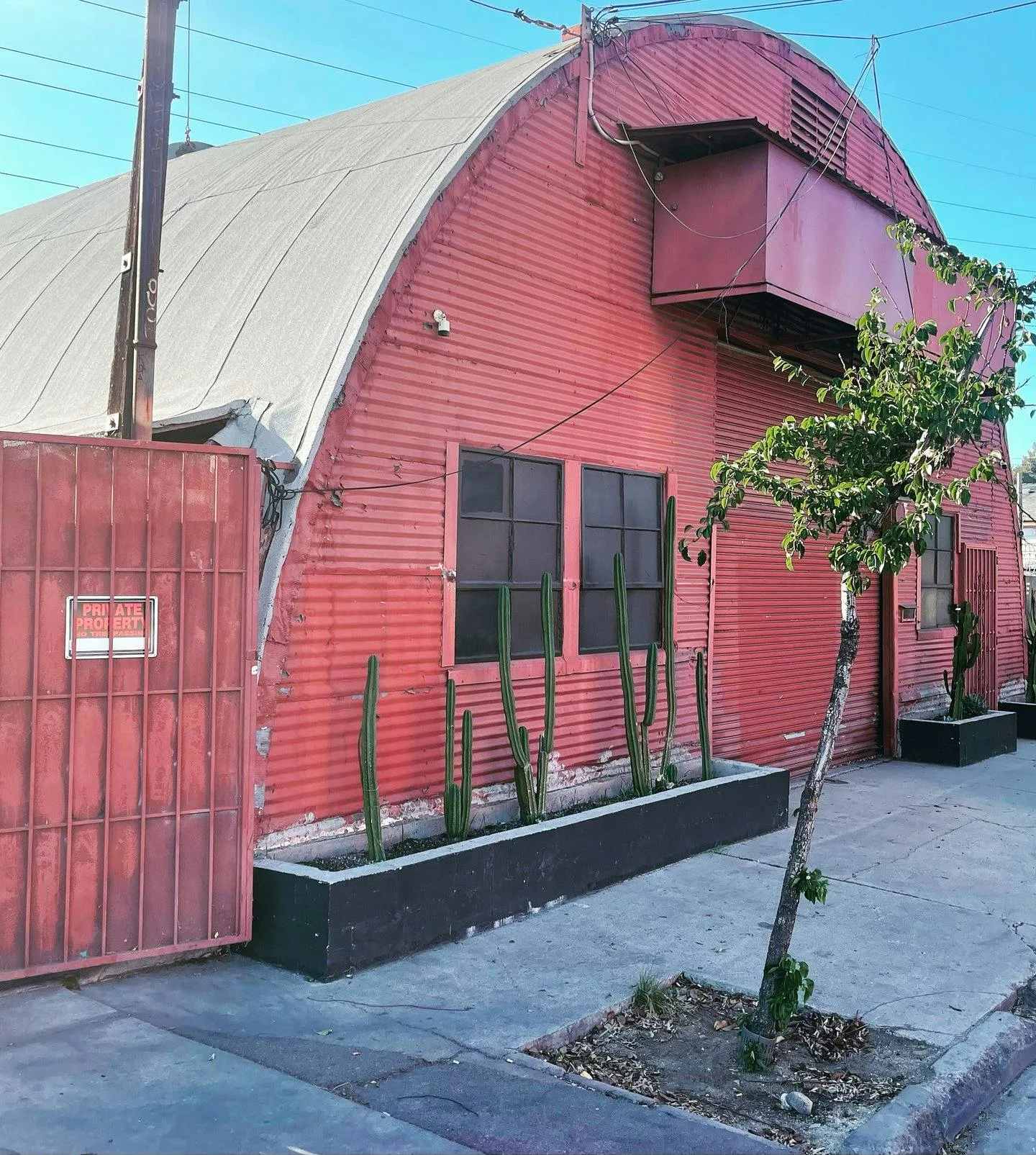 Rustic Open Air Yard and Production Hanger in Los Angeles