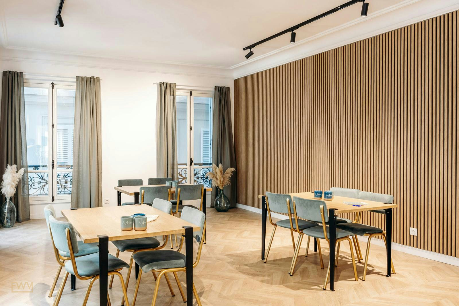 Showroom Palestro Les Appartes in Paris 2nd Arrondissement, 150 sqm, showroom presentation, pop-up rental