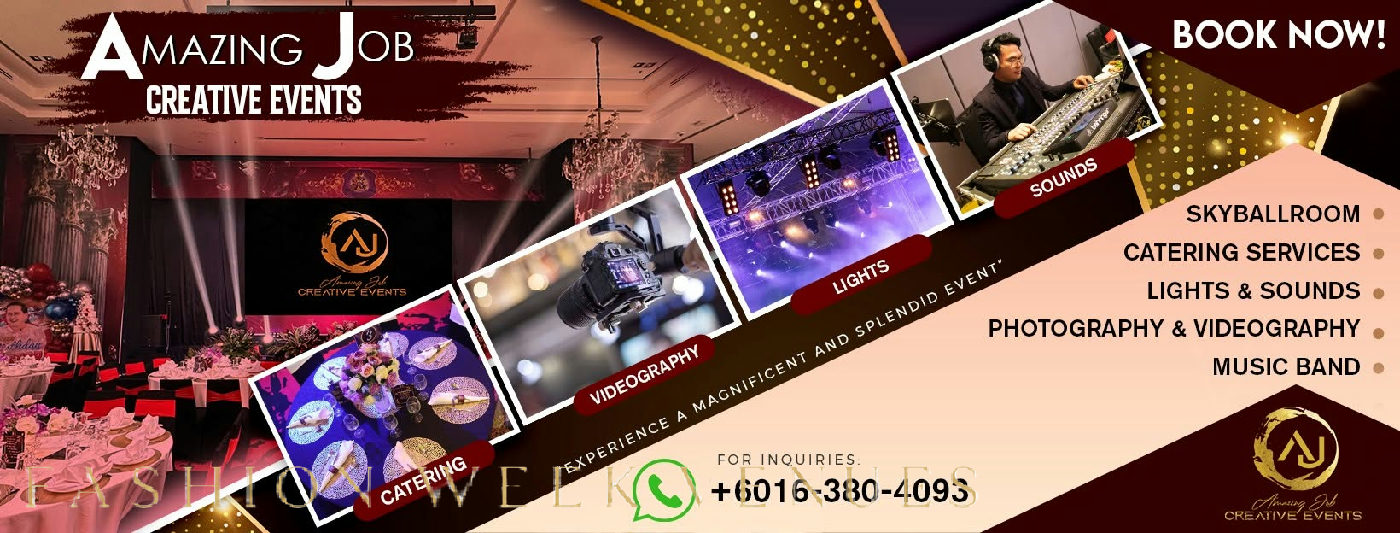 Sky Ballroom by AJ Creative for Unforgettable Events, 1000 sqm, showroom presentation, pop-up rental in Kuala Lumpur, interi…