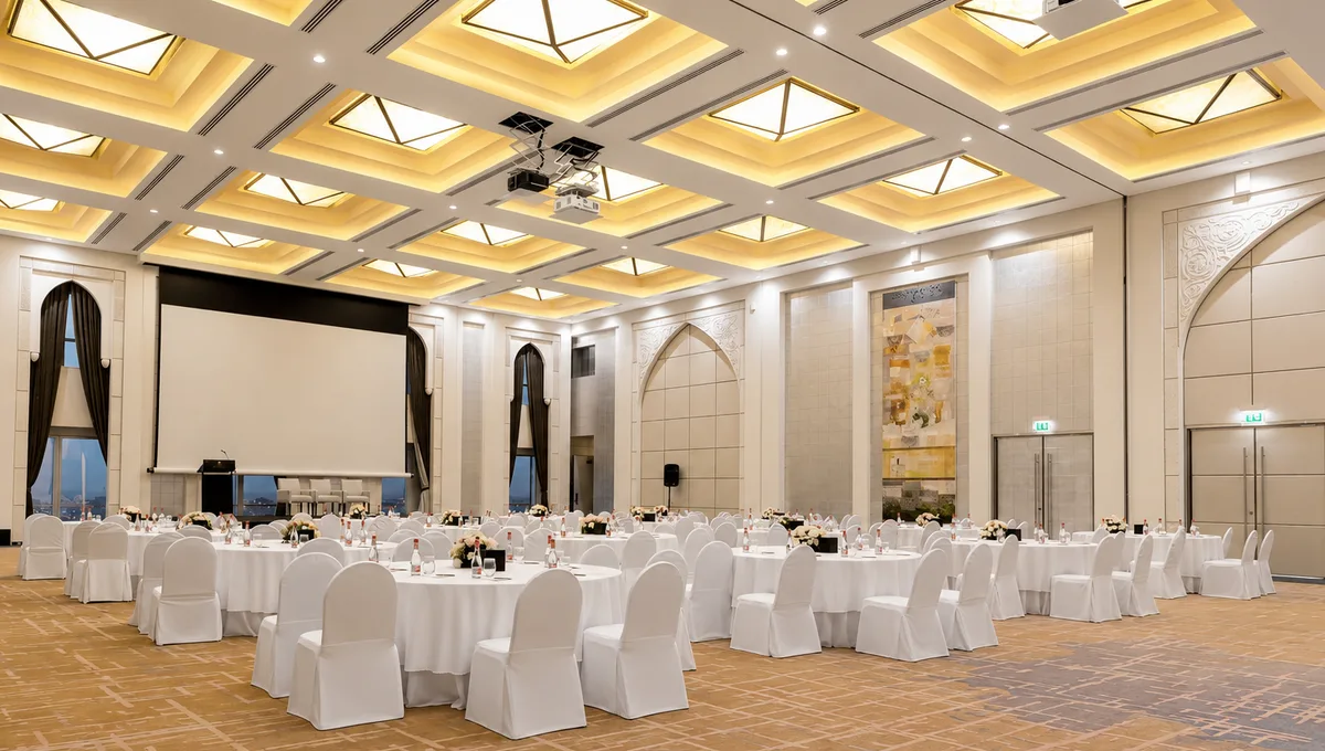 Spacious 595 sqm Ballroom with Rooftop Terraces in Dubai, product launch, pop-up rental in دبي, additional interior view