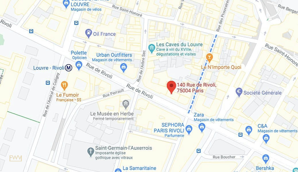 Spacious Multi-Level Retail Space on Rue de Rivoli