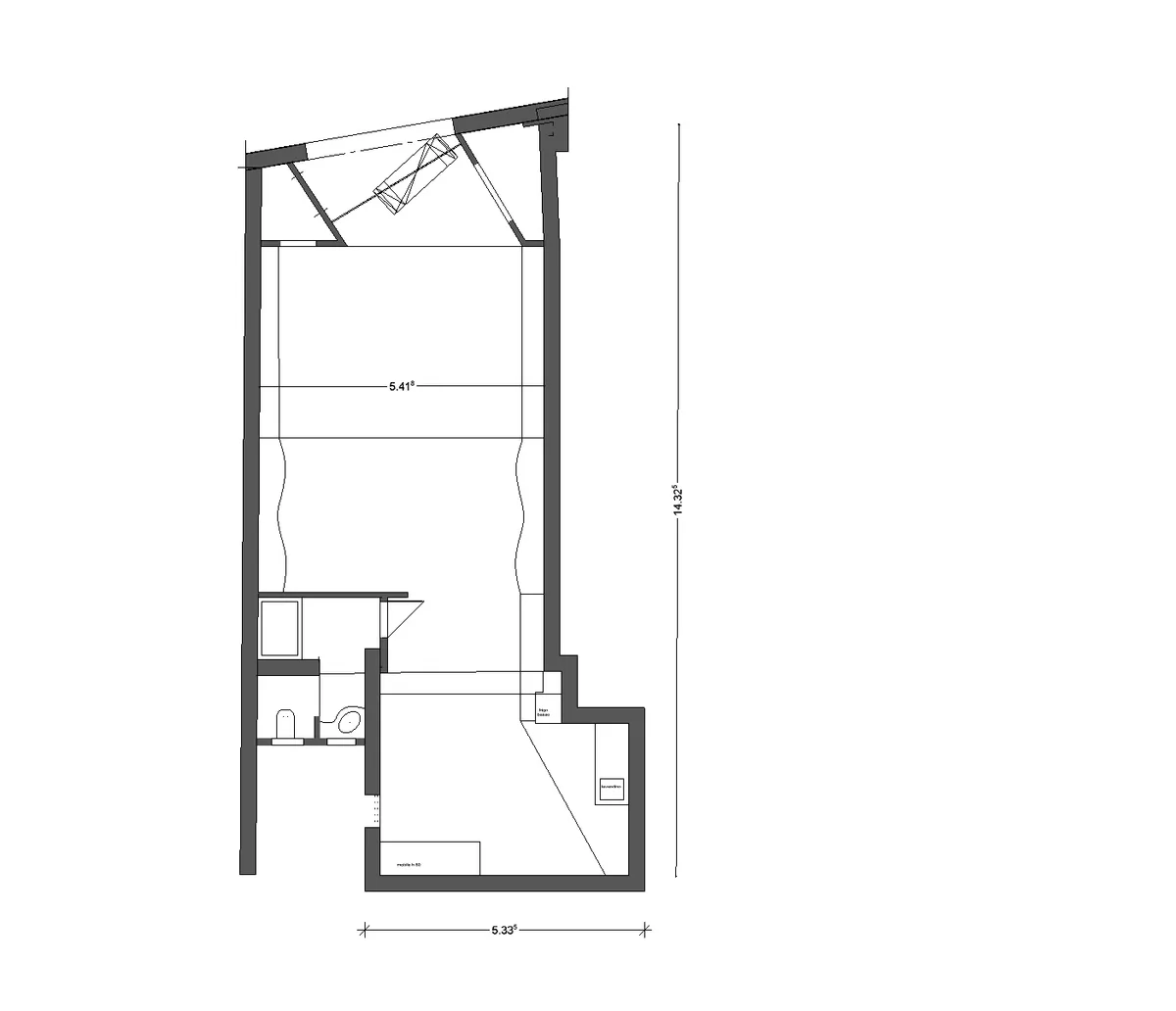 Spazio commerciale polifunzionale di 70 mq, 70 sqm, pop up store in Bologna, third interior view