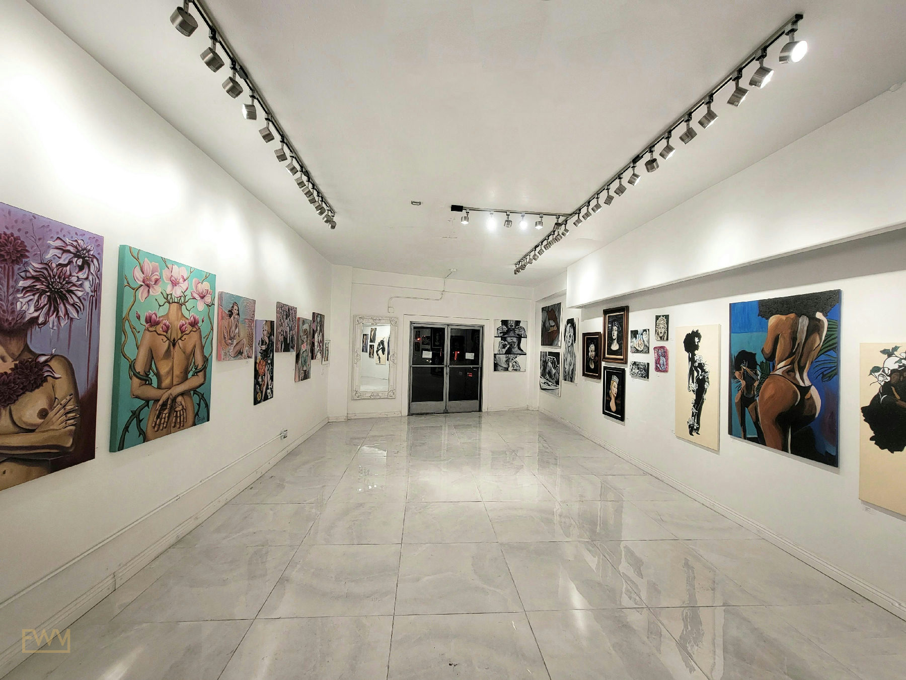 Stunning All White Marbled Gallery in Los Angeles — 2
