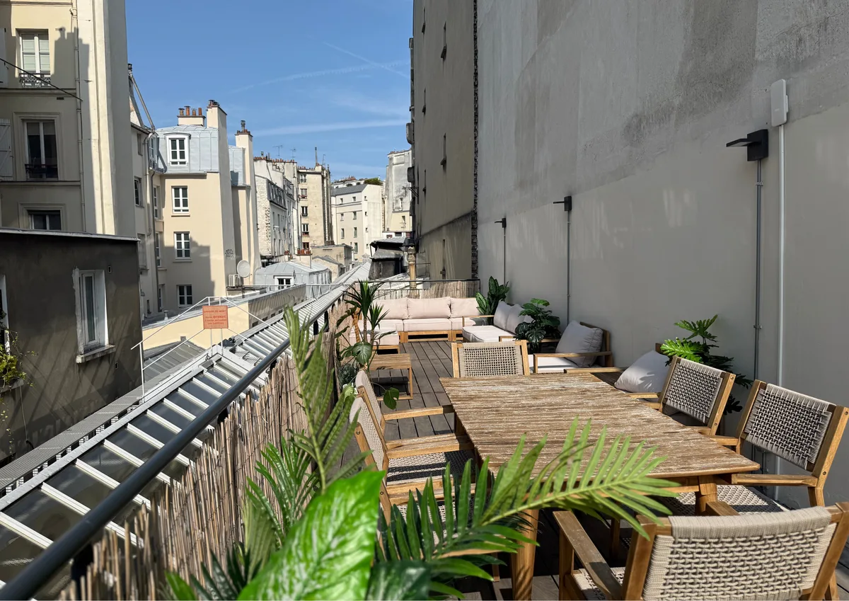 Terrace for Private and Professional Events in Paris, 67 sqm, private event, pop-up rental