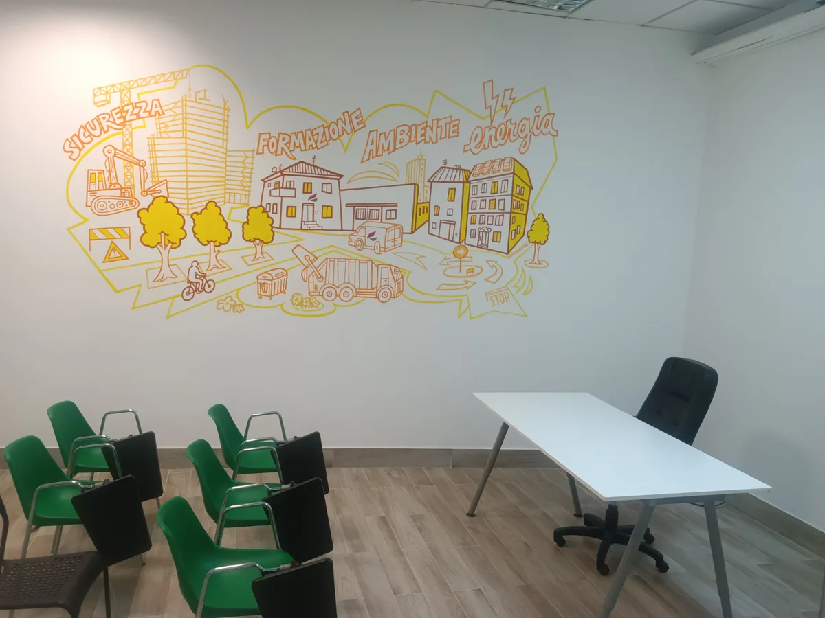 Training Rooms and Testing Grounds in Bologna, 90 sqm, corporate event, pop-up rental, second interior view