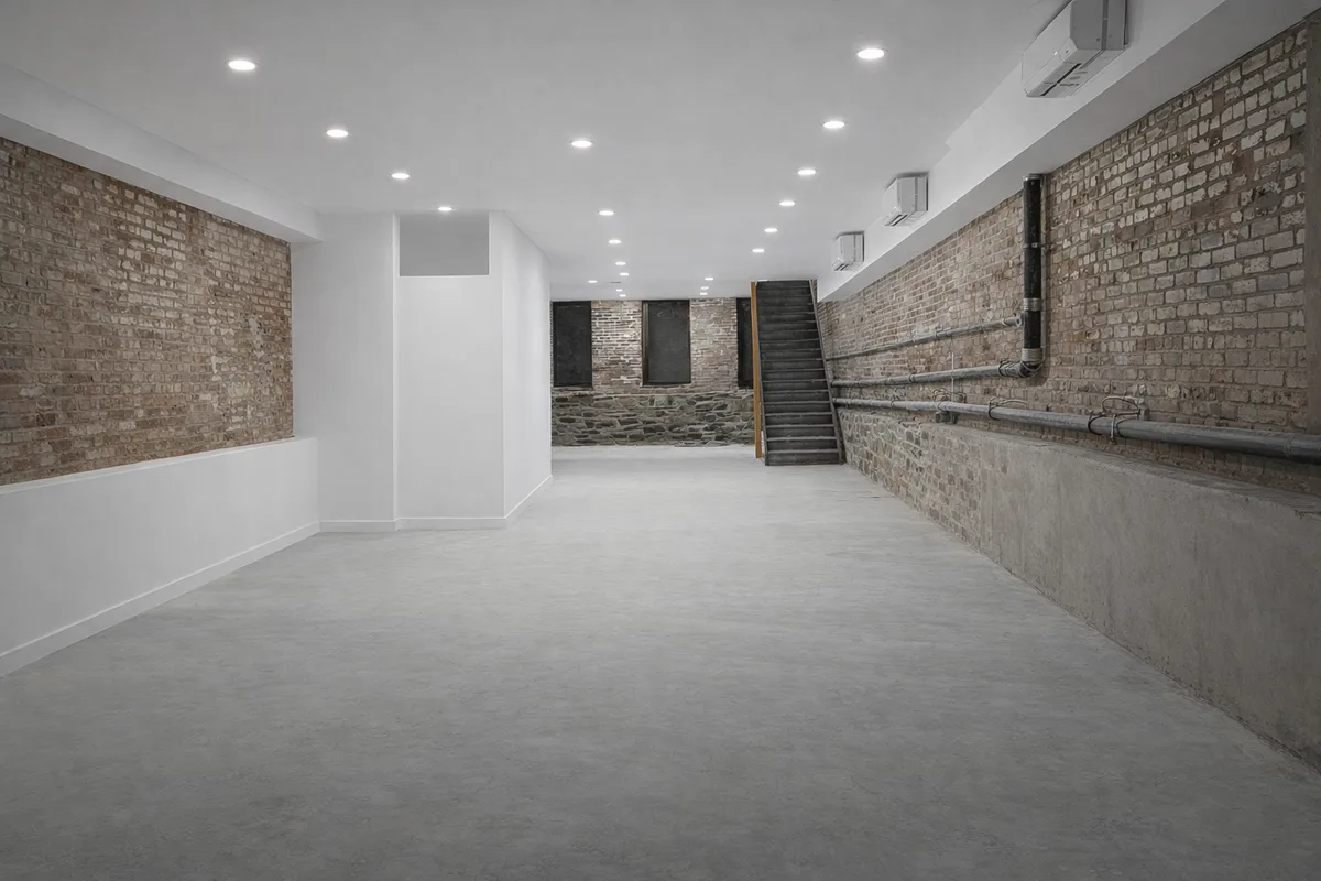 Two-Level Activation Space with Glass Storefront in Chinatown/LES, 242 sqm, pop up store in New York, second interior view