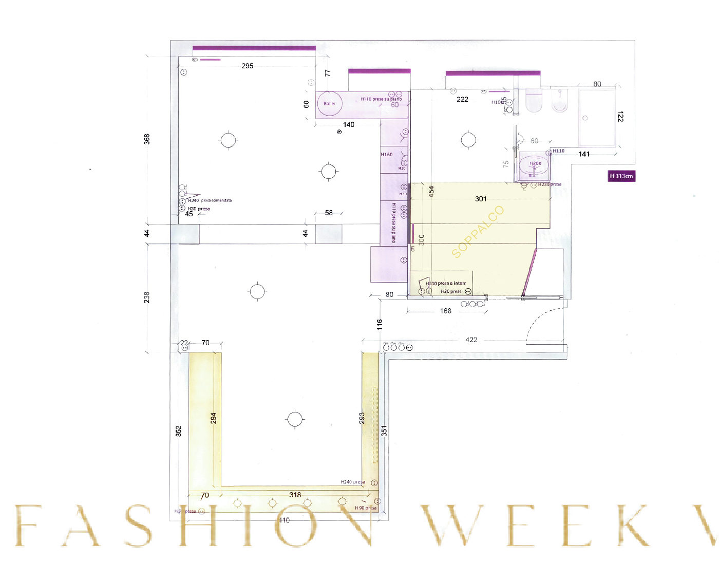 Unique Creative Loft Atelier C/3 with Raw Aesthetic, 80 sqm, pop up store in Milano, additional interior view
