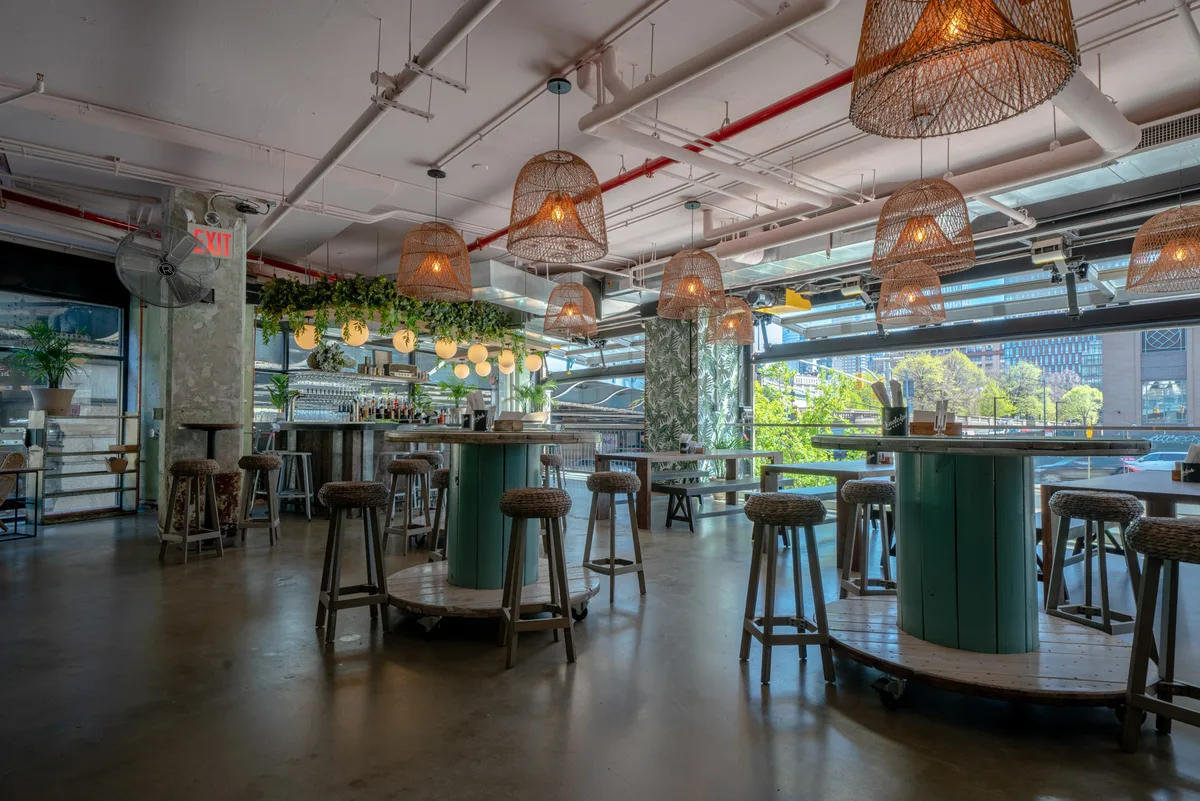 Unique Event Space with Rooftop Bar and Games, 1207 sqm, private event, pop-up rental in Brooklyn