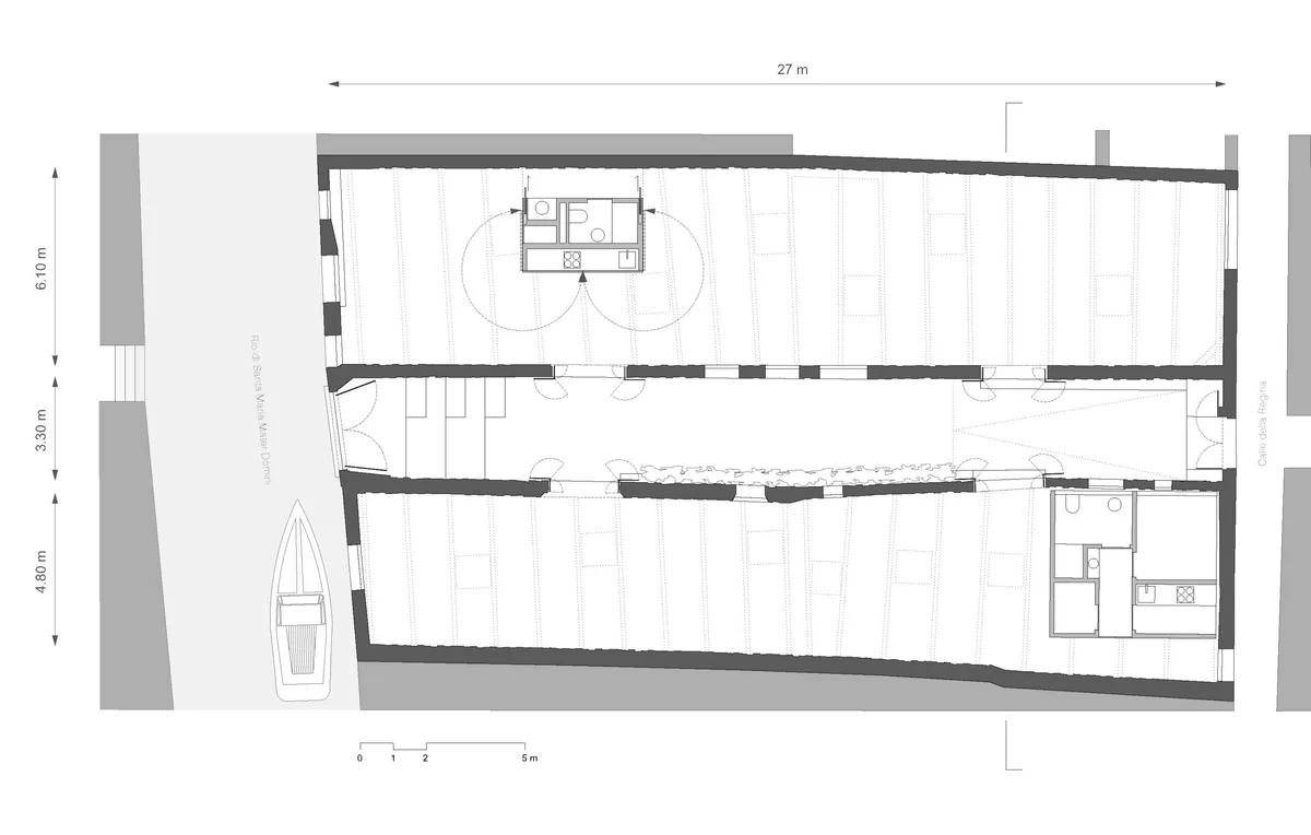 Unique Exhibition Venue with Direct Water Access in Venice, 370 sqm, art exhibition, pop-up rental in Venezia, third interio…