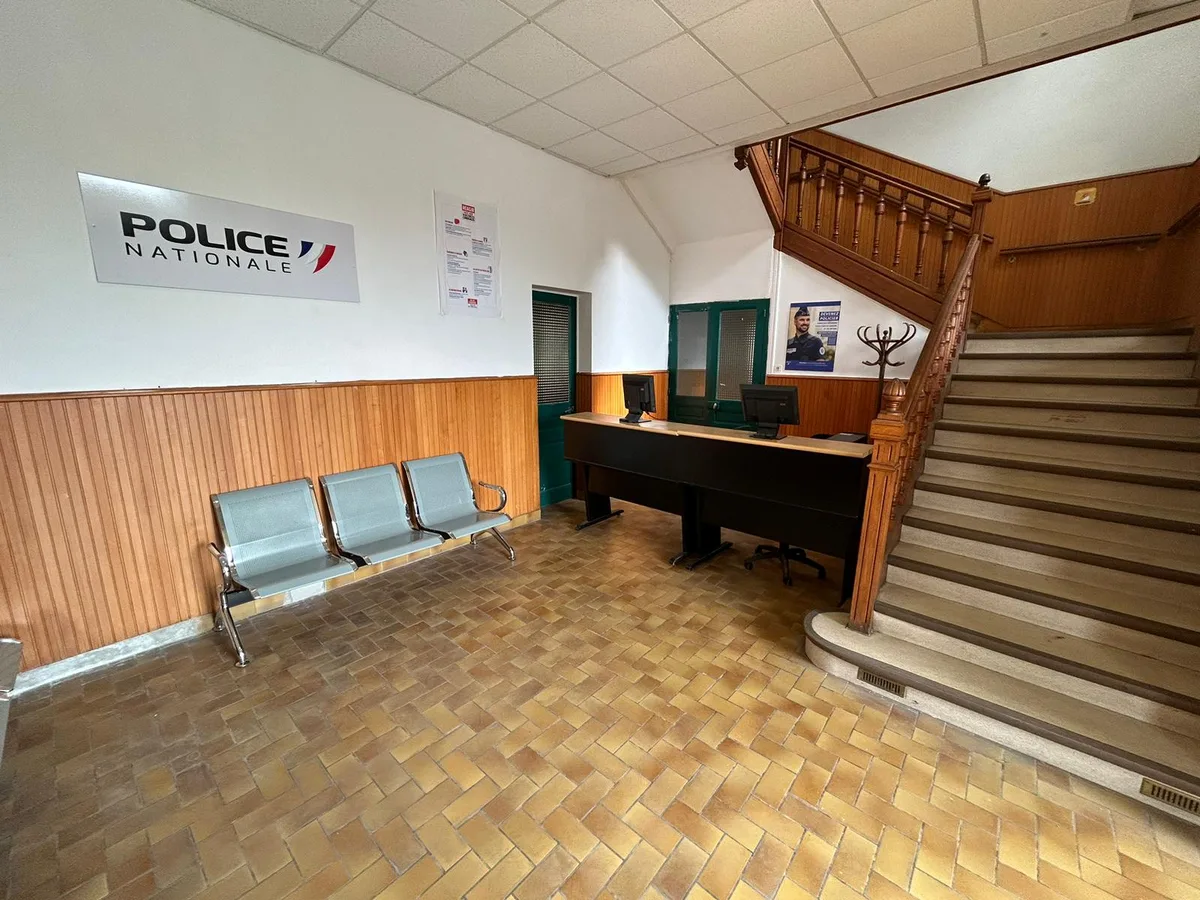 Unique Filming Location: Historic Police Station Set, 150 sqm, video production, pop-up rental in Chauny