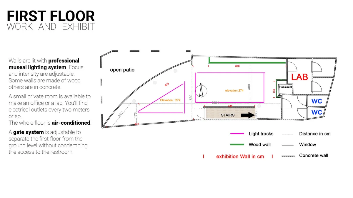 Unique Pop-Up and Event Space in Historic Arles, 254 sqm, pop up store, second interior view