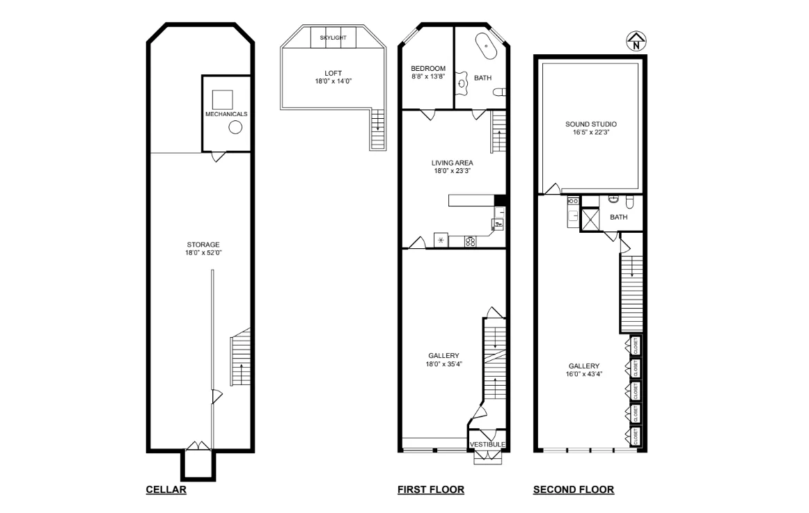 Unique SoHo Events Space with Historic Charm, 353 sqm, retail activation, pop-up rental in New York, second interior view