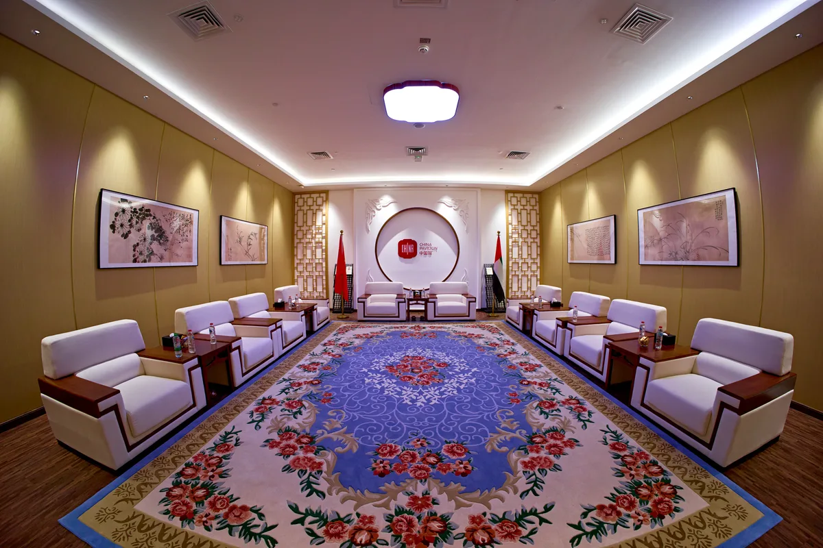 Unique VIP Meeting Room with Chinese Style, 62 sqm, corporate event, pop-up rental in Dubai, interior view