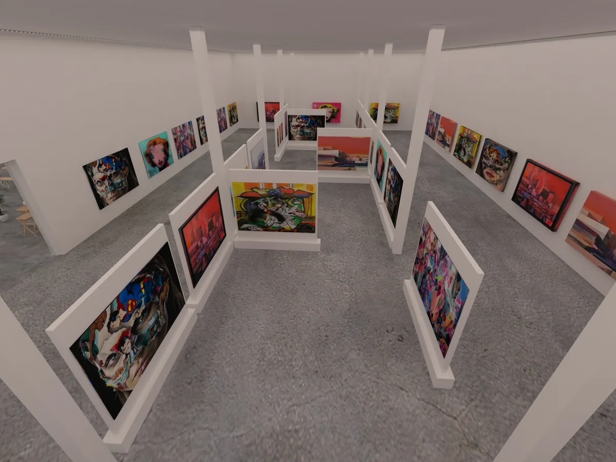 Versatile 5,000 Sq.Ft. Art-Inspired Space, 465 sqm, showroom presentation, pop-up rental in Los Angeles, second interior view