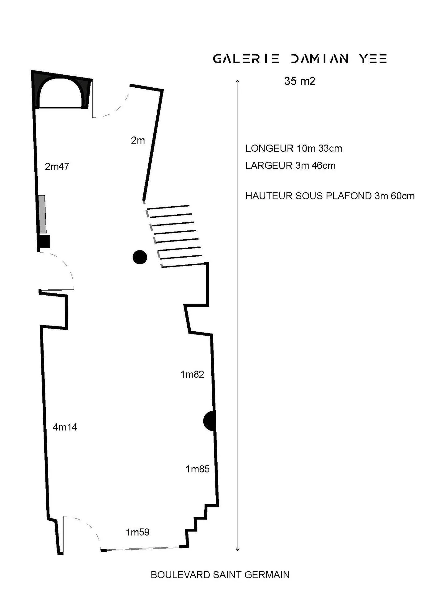 Versatile 50 sqm Showroom on Boulevard Saint-Germain — 3