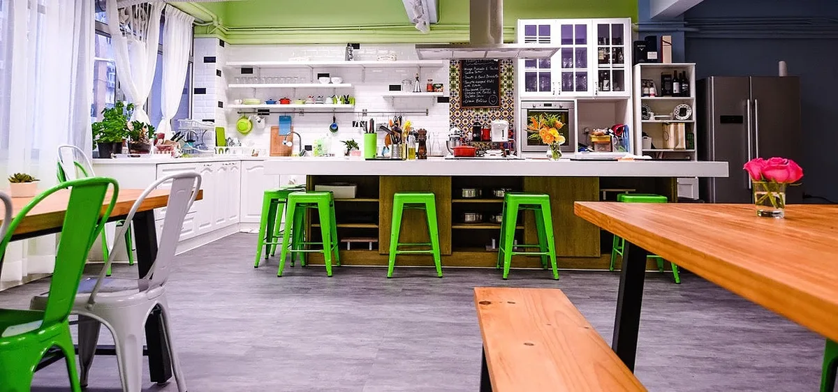 Versatile Cooking Studio for Events in Kwun Tong, 167 sqm, cooking party, pop-up rental in Hong Kong, second interior view