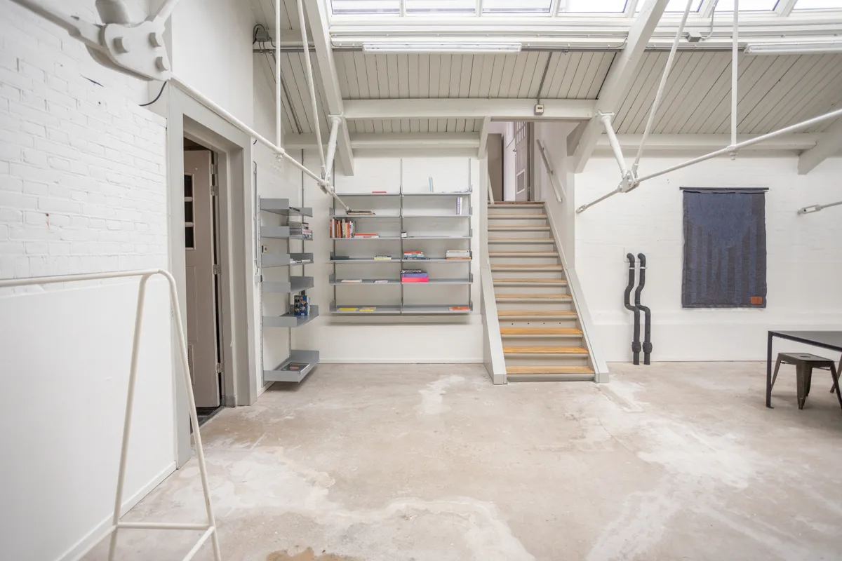 Versatile Creative Space in Denim City, De Hallen, 107 sqm, showroom presentation, pop-up rental in Amsterdam, second interi…