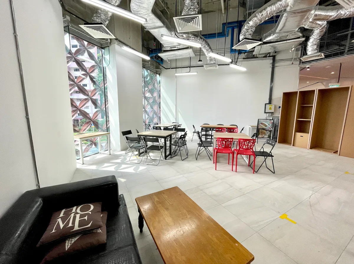 Versatile Event Space at Tekka Place, 90 sqm, workshop, pop-up rental in Singapore, interior view