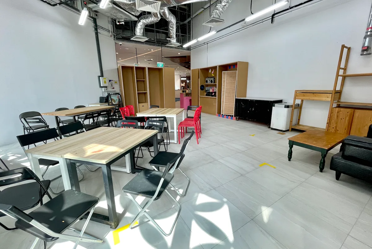 Versatile Event Space at Tekka Place, 90 sqm, workshop, pop-up rental in Singapore, third interior view