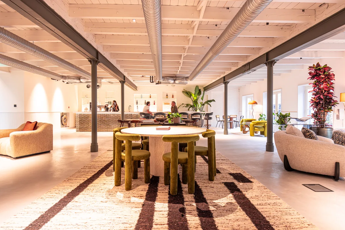 Versatile Event Space with Bar and Lounge, 227 sqm, private event, pop-up rental in Amsterdam, third interior view