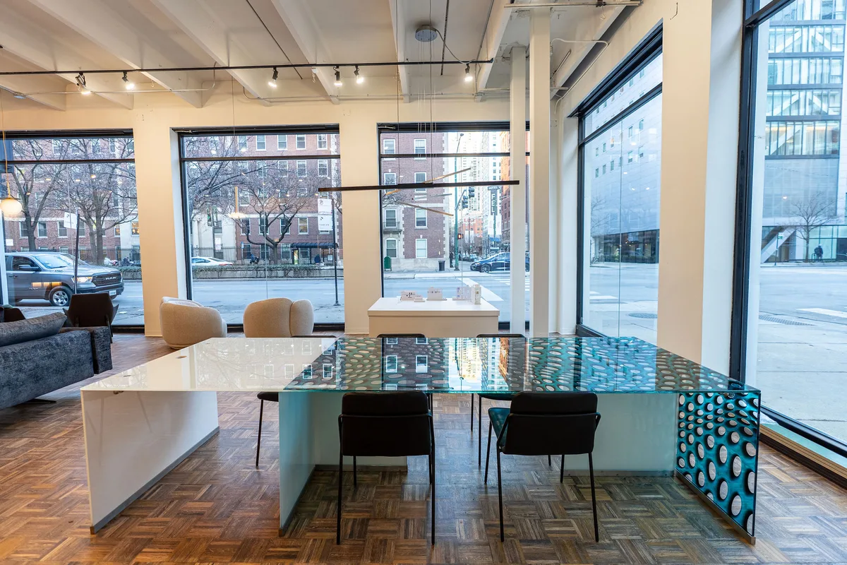 Versatile Industrial-Chic Event Space in River North, 223 sqm, product launch, pop-up rental in Chicago, interior view