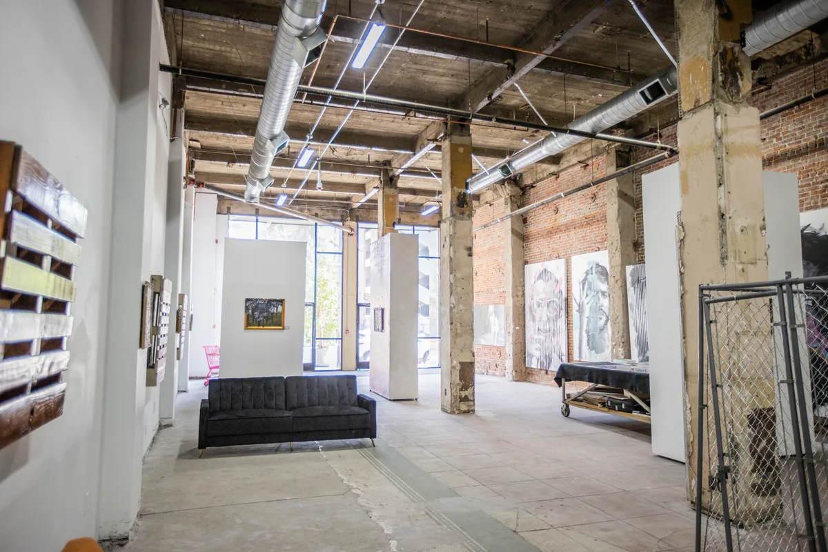 Versatile Industrial Studio in Downtown, 279 sqm, art exhibition, pop-up rental in Los Angeles, interior view