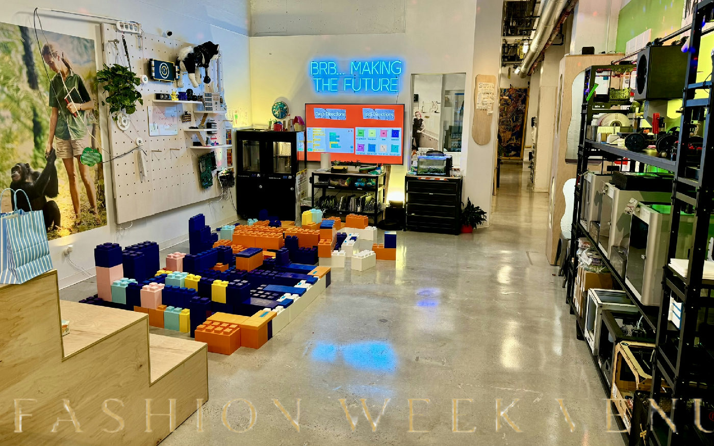 Versatile Makerspace for Innovative Events, 279 sqm, product launch, pop-up rental in New York, interior view