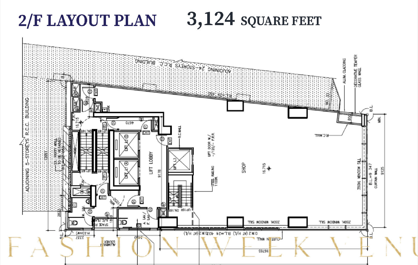 Versatile Retail/F&B/Showroom Space for Lease, 290 sqm, pop up store in Hong Kong, interior view