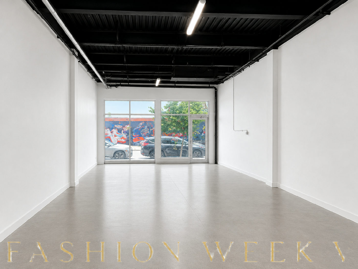 Versatile White Box Space in Brooklyn, 112 sqm, retail activation, pop-up rental, interior view