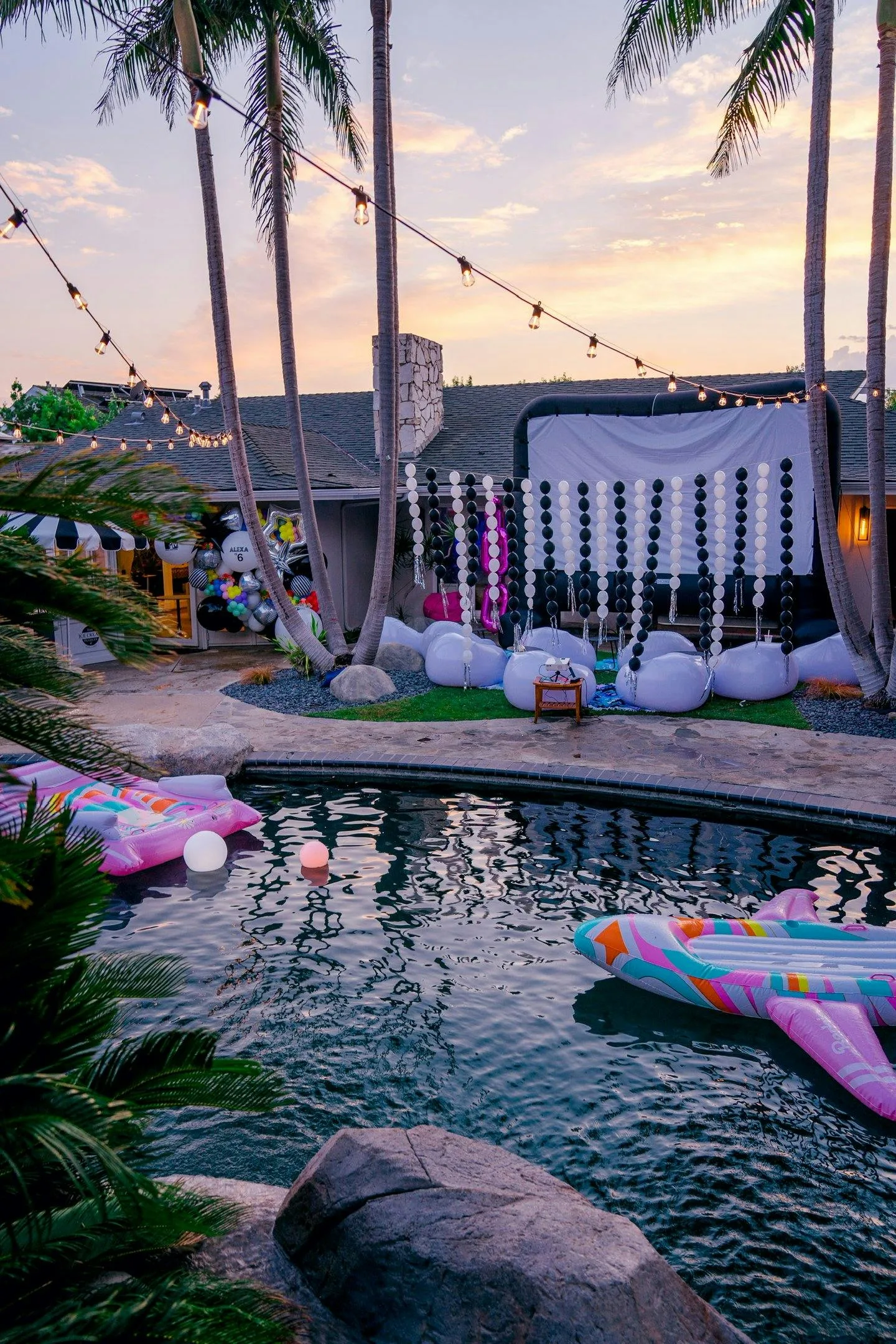 Villa Las Palmas Outdoor Event Space in Newport Beach