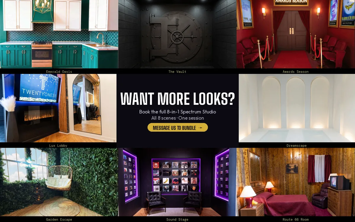 Vintage Motel Studio with Retro Americana Vibes, 95 sqm, photo shoot, pop-up rental in Chicago, additional interior view