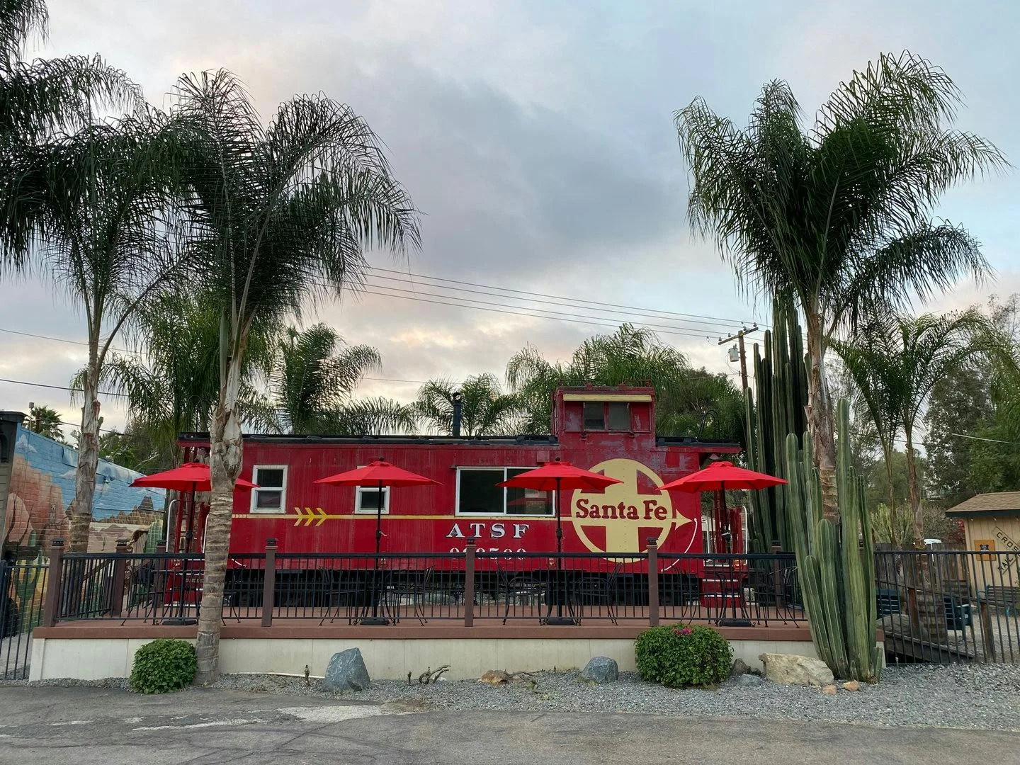Vintage Train Car in Rustic Setting in El Cajon