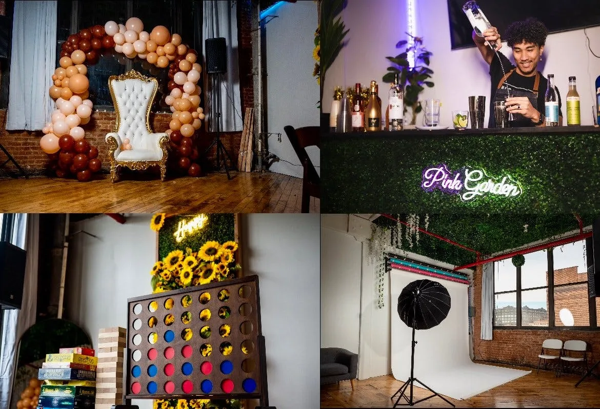 White Loft Event Space with Games and Bar in Brooklyn — 4