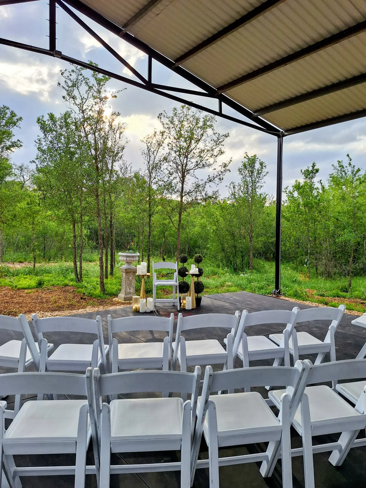 Women-Owned Solar-Powered Event Pavilion, 223 sqm, art exhibition, pop-up rental in Bastrop, second interior view