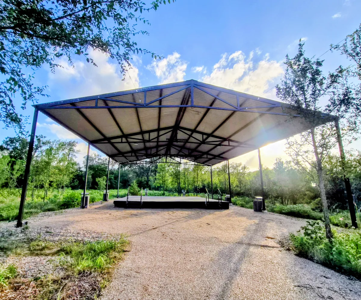 Women-Owned Solar-Powered Event Pavilion, 223 sqm, art exhibition, pop-up rental in Bastrop, third interior view